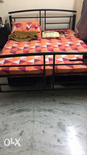 Godrej wrought iron bed for immediate sale