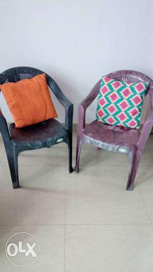Good quality plastic chairs (2 in number)