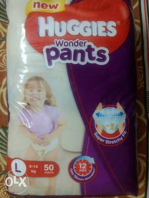 L 50 Huggies Wonder Pants Pack