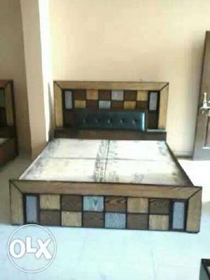 Multicolored Wooden Storage Bed