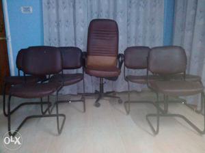 Office Revolving chair with 6 s type chair...