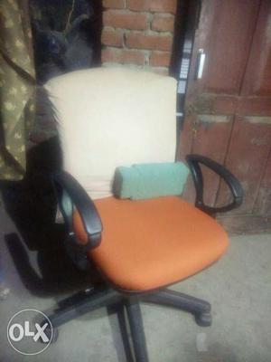 Orange Office Rolling Chair