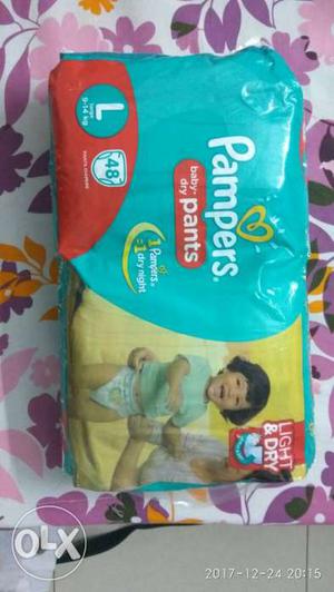 Pampers Large diaper pants - 48*1. Seal packed.