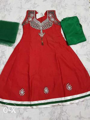 Party wear anarkali suit for small girls of age