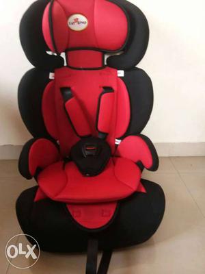 Red And Black High-back Booster Seat
