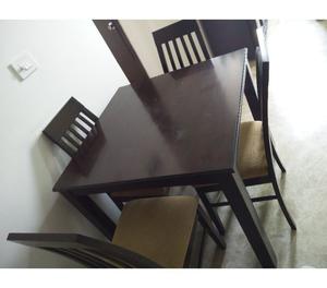 Solid wood 4 seater dining table Thane