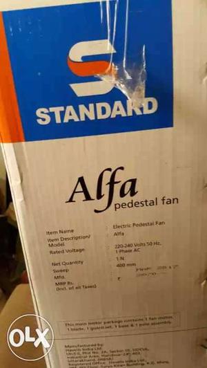 Standard Alfa Pedestal Fan Box