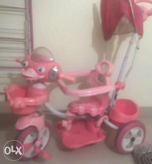 Toddler's Pink Ride-on Stroller