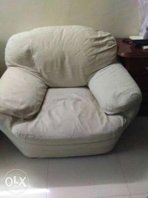 White Fabric Sofa cover and Chair 3+1+1