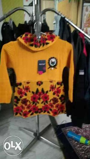 Winter warm mustard high neck sweater top.Size 24.Brand new