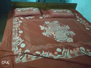 Wooden double bed for sale