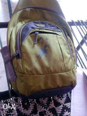 Yellow And Purple Backpack