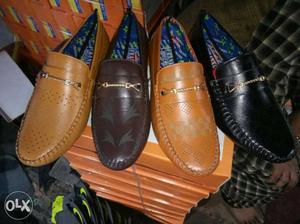 Brown And Black Loafers