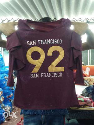 Brown San Francisco 92 Jersey Shirt