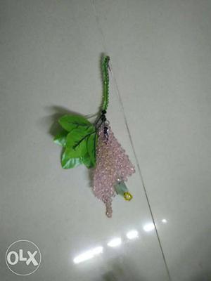 Green And Pink Floral Ornament
