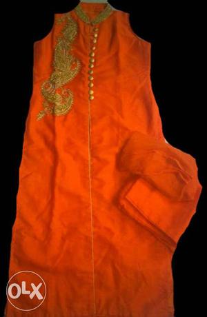 New Orange Traditional Dress