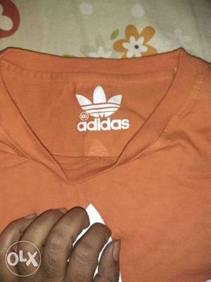 Orange Adidas Crew-neck Shirt
