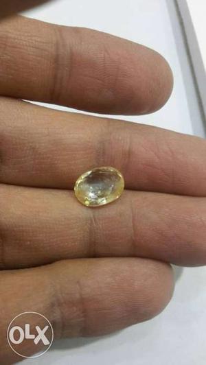 Oval Yellow pukhraj shrilanka very fine cut and quality