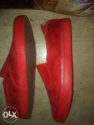 Pair Of Red Loafers