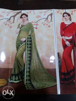 Women's Green And Black Traditional Dress