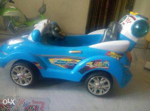 Bright Blue Car to ride and play music for kids-Non