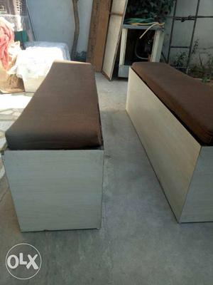 Plywood with Sunmica sitting and counter