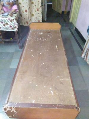 Single cot wooden Bed.. can be used as Diwaan