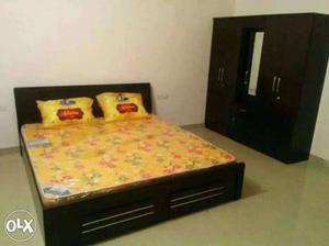 Yellow And Black Bed\