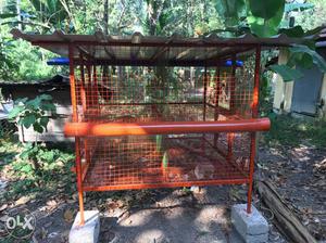 65 hens double deck cage 6 doors