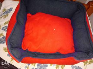 Blue And Red Pet Bed
