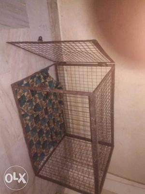 Dogs cage not used full steel body and with a gate