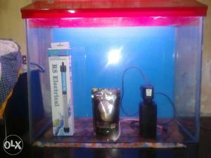 Fish tank,heater, food, filter... Tank 2ft.