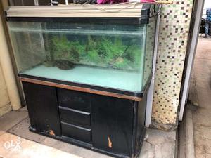 Imported fish tank about 4 feet in width is