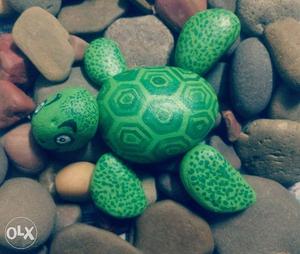 Stone art cute tortoise for aquarium decoration