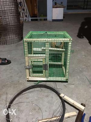 Wooden cages for birds