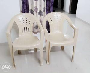 2 Cello Plastic chairs