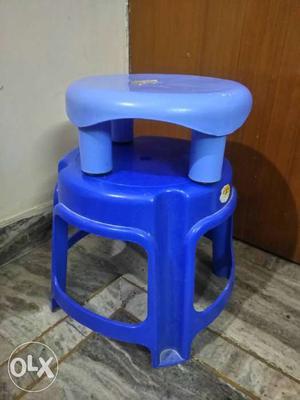 2 blue plastic stools in good condition. only 2