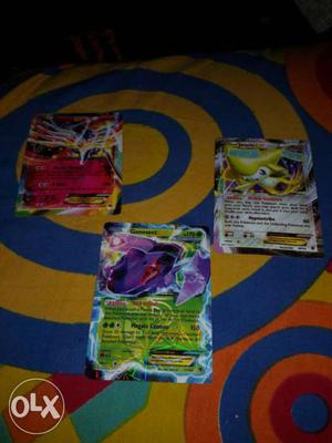 3 pokemon card in good condition xerneas