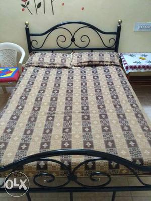 6 month old Black Metal Bed Frame in very good condition..