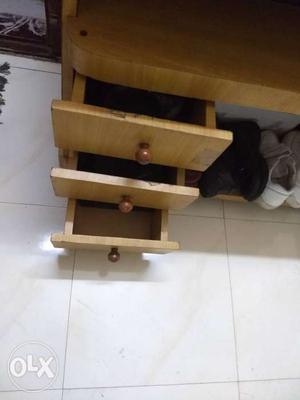 Beige Wooden 4-drawer Tallboy Dresser