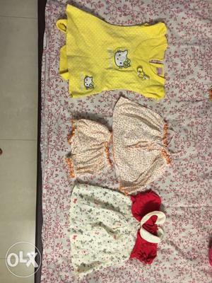 Brand new baby’s Set of 3 daily wear (8 to 18 months)