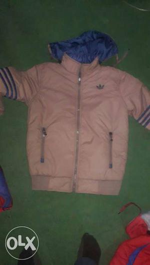 Brown Adidas Zipped Jacket