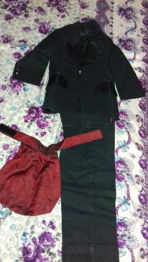 Coat suit with neck tie for 2 year old boy. Only