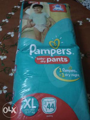 Diapers pamper pants 44 pices XL size