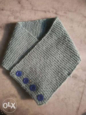Gray And Blue neck warmer