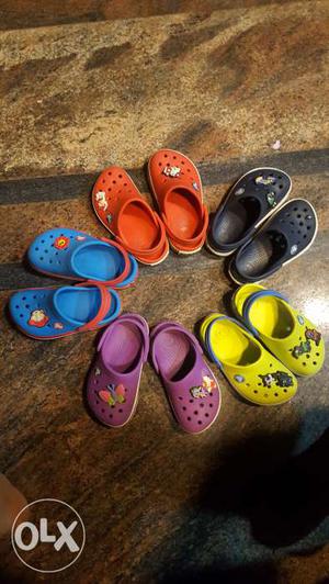 Kids CROCS shoes - 5pairs in very good condition