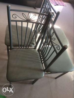 Metal chairs - price for 4 is  rs