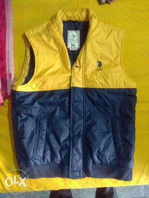Original USPA sleeveless jacket, size-M, yellow
