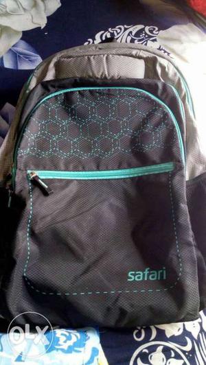 Original safari Black And Teal Safari Backpack