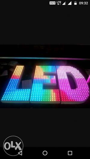 Pixels led letters for sell with program. for